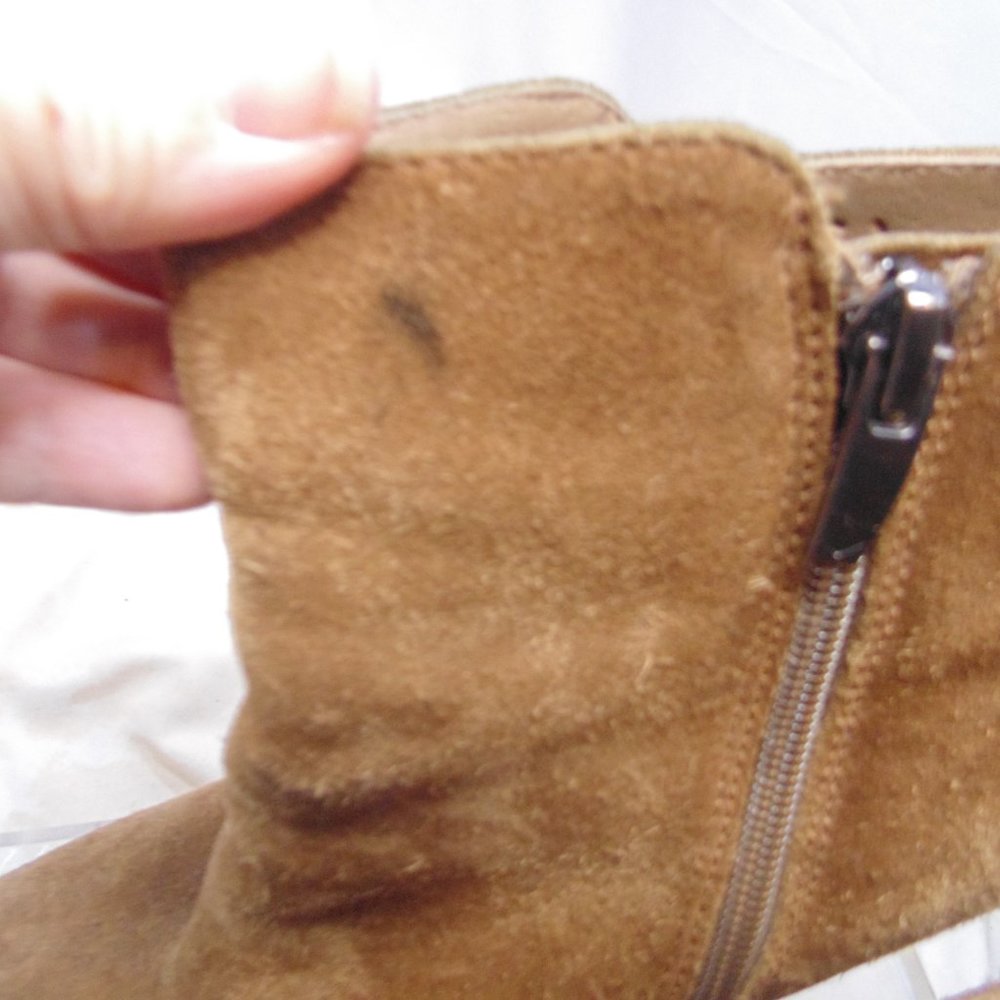 Via Spia Ankle boots Tan suede 9.5 - Picture 8 of 11